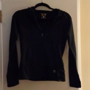 Women's XS black Mountain Hardwear zip up pullover hoodie